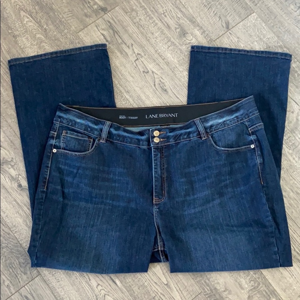 Lane Bryant High Rise Boot Cut Jeans, 26 Short